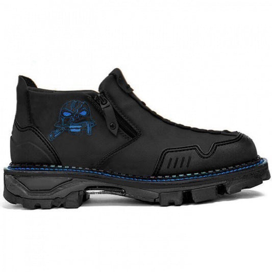 Men's Short Boots Round Toe Large Size Side Zipper Martin Boots - My Store