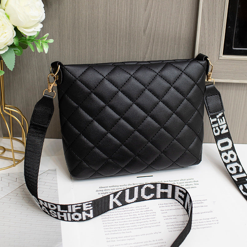 Small Messenger Bag For Women Trend Lingge Embroidery Female Shoulder Bags Fashion Chain Ladies Crossbody Purse - My Store