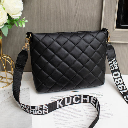 Small Messenger Bag For Women Trend Lingge Embroidery Female Shoulder Bags Fashion Chain Ladies Crossbody Purse - My Store
