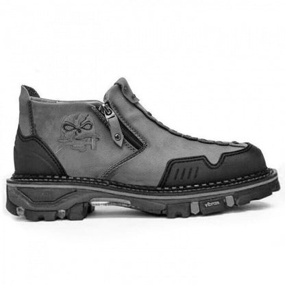 Men's Short Boots Round Toe Large Size Side Zipper Martin Boots - My Store
