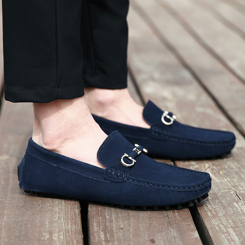 Men's Slip-on Cowhide Business Casual Leather Shoes - My Store