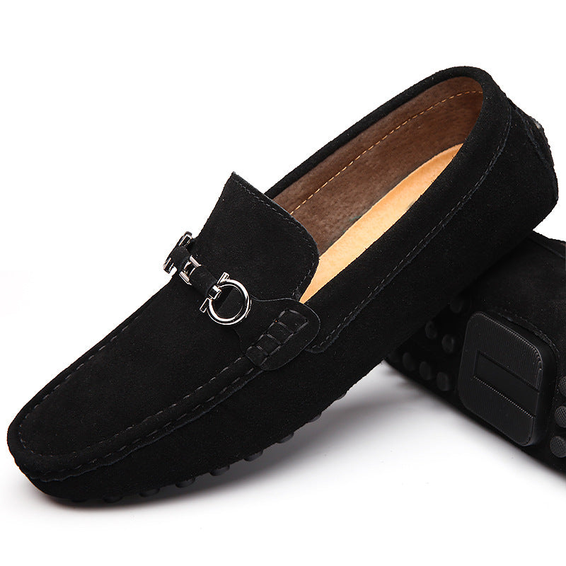 Men's Slip-on Cowhide Business Casual Leather Shoes - My Store