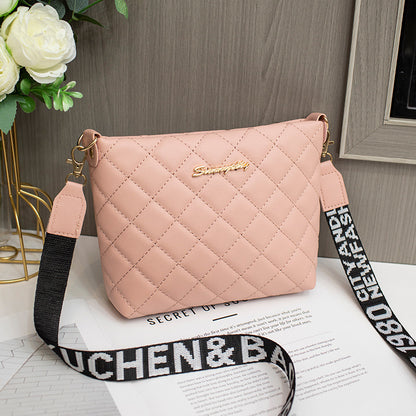 Small Messenger Bag For Women Trend Lingge Embroidery Female Shoulder Bags Fashion Chain Ladies Crossbody Purse - My Store