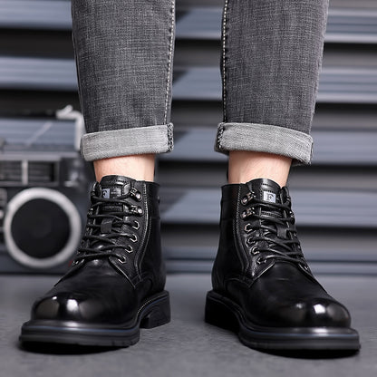 British Style All-matching Work Clothes Ankle Boots Fashion Haulage Motor Leather Boots - My Store