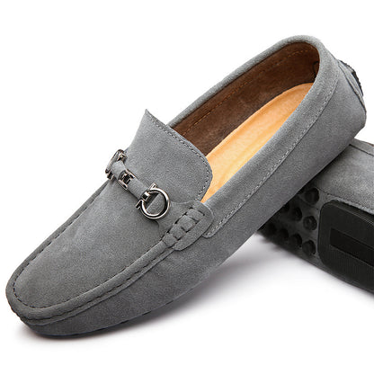 Men's Slip-on Cowhide Business Casual Leather Shoes - My Store
