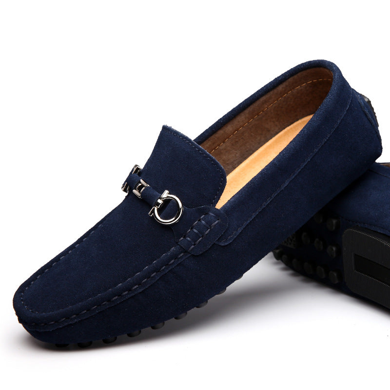Men's Slip-on Cowhide Business Casual Leather Shoes - My Store