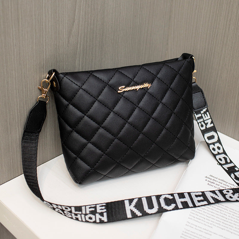 Small Messenger Bag For Women Trend Lingge Embroidery Female Shoulder Bags Fashion Chain Ladies Crossbody Purse - My Store