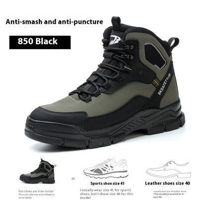 Combat Boots Male High Ankle Safety Shoes - My Store