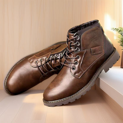 Male Martin Boots Leisure Plus Size Zip Ankle Boots - My Store