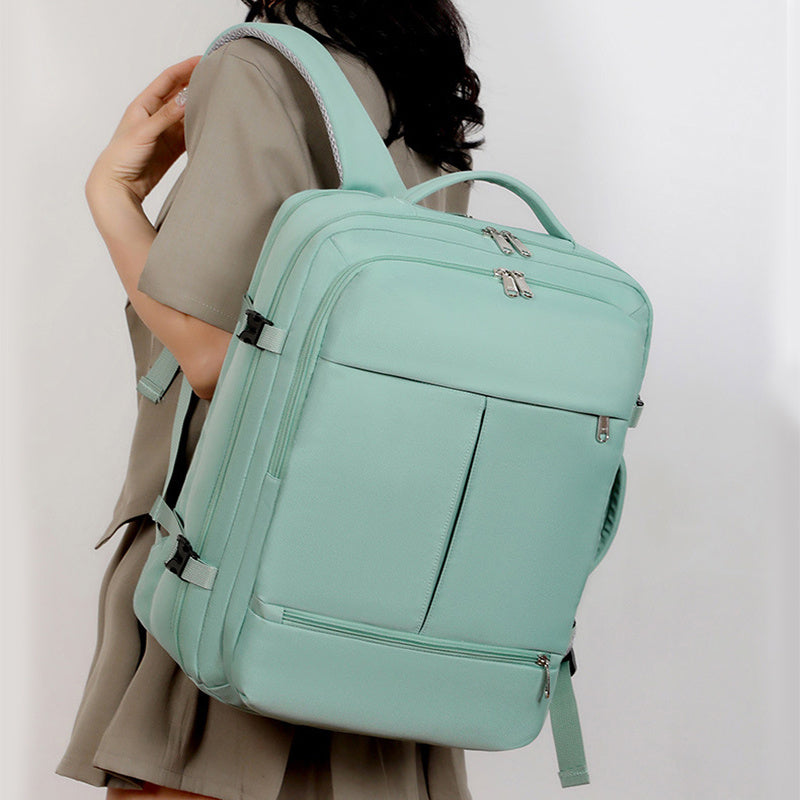 Large Capacity Backpack For Women Men Multiple Pockets And Zippers Versatile Computer Bags Business Travel Backpack - My Store