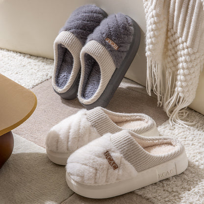 Women's Cotton Slippers Indoor Non-slip Thick-soled Cotton Slippers Cotton Slippers - My Store