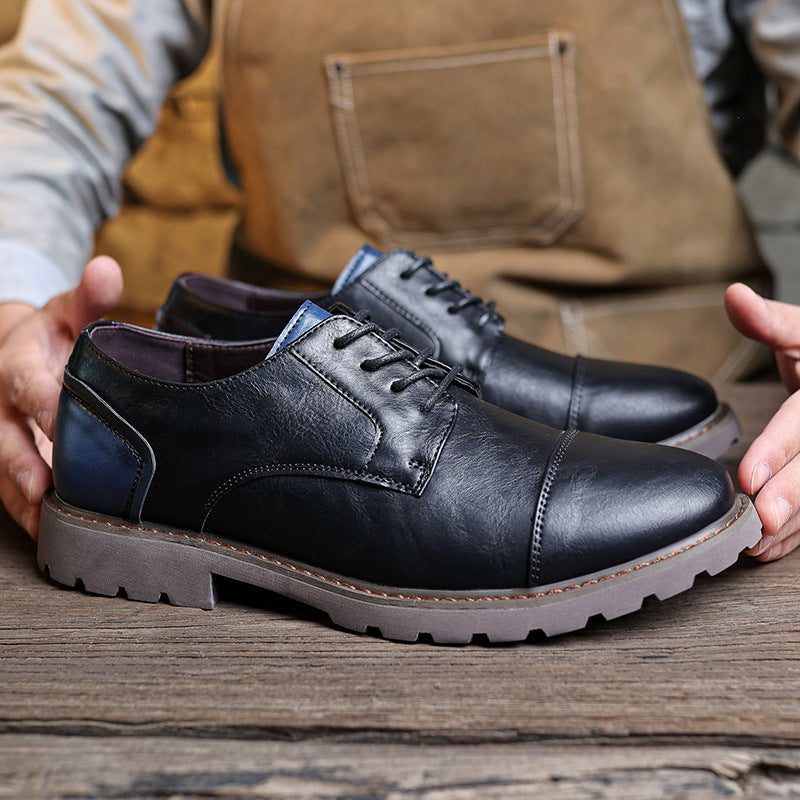 British Style Retro Casual Leather Shoes Men's Casual - My Store