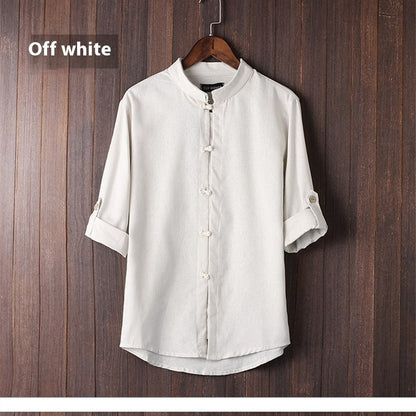 Men's Linen Vintage Plus Size Shirt - My Store