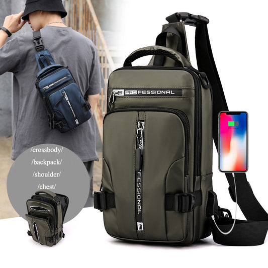 Crossbody Bags Men Multifunctional Backpack Shoulder Chest Bags - My Store