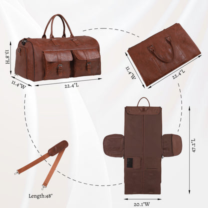 Large Capacity Men's Leather Suit Storage Bag - My Store