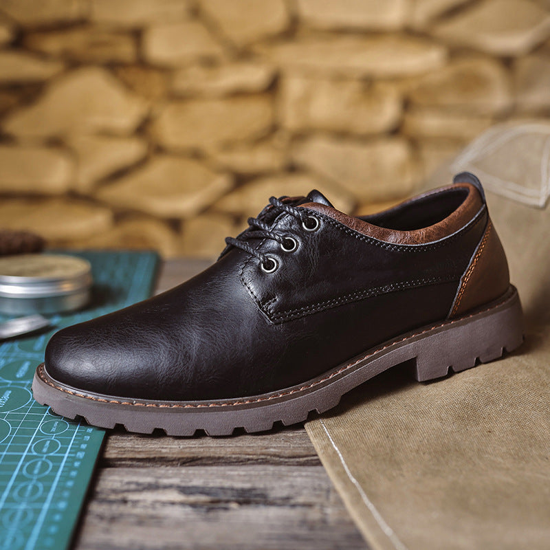 British Style Retro Casual Leather Shoes Men's Casual - My Store