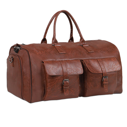 Large Capacity Men's Leather Suit Storage Bag - My Store