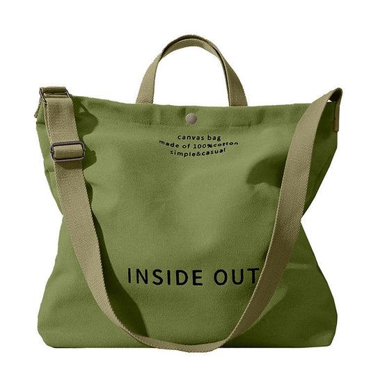 Large Capacity Shopping Bags Woman Black Canvas Tote Bag High-End Versatile Shoulder Bag - My Store