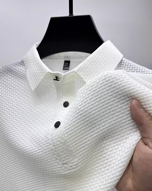 Shorts Lapel T-shirt Men's Short-sleeved Business Casual T-shirt Men's Polo Shirt - My Store