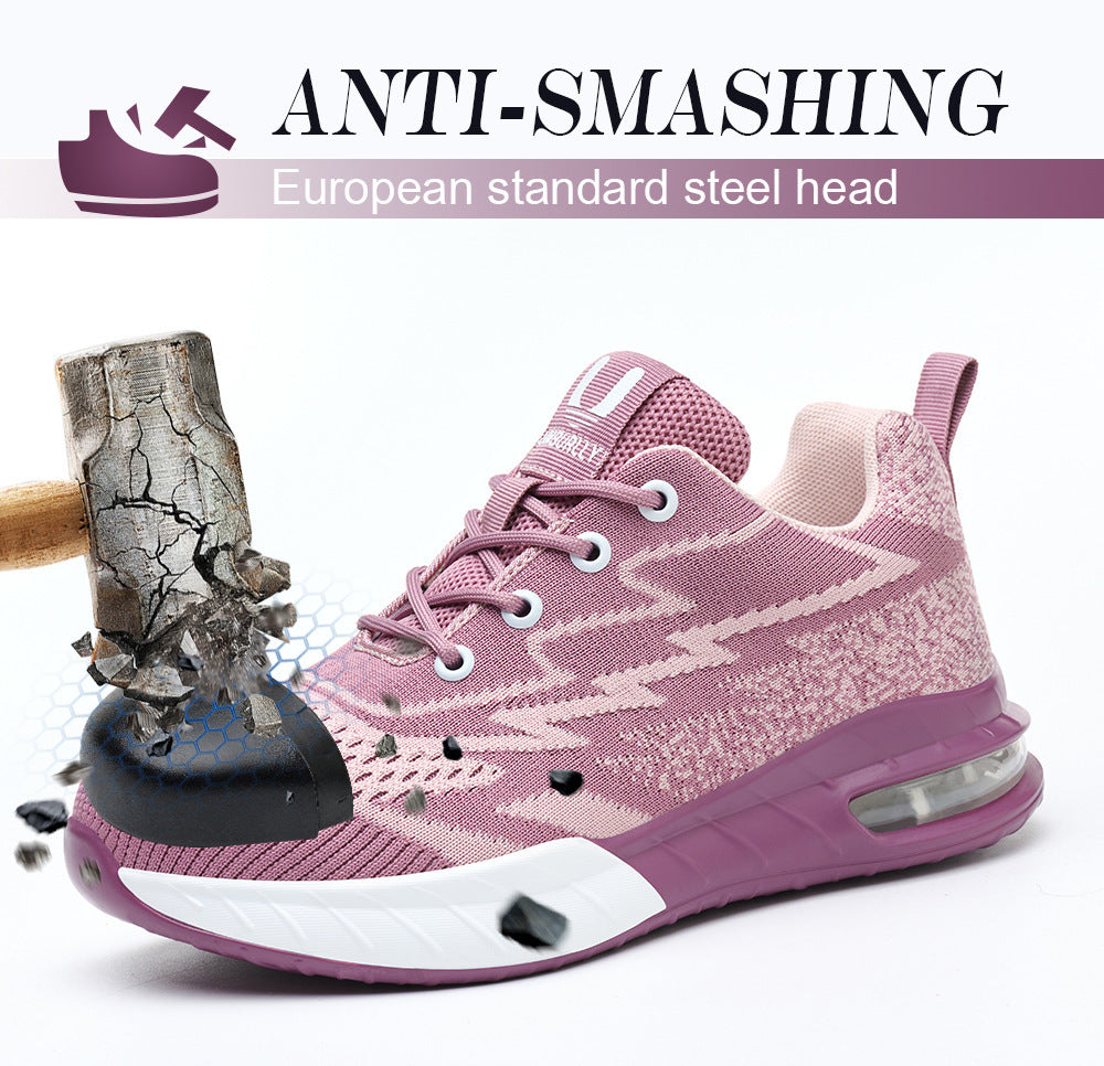 Women's Work Shoes With Steel Toe Anti Smashing - My Store