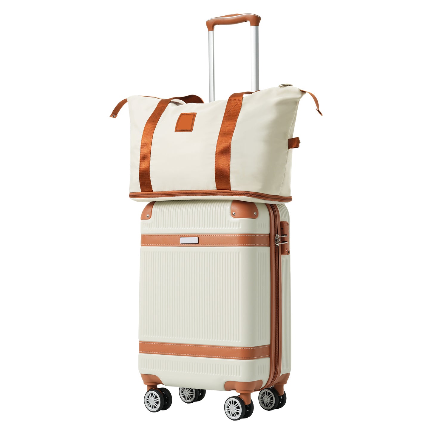 Hardshell Luggage Sets 3 Piece Carry-on Suitcase Double Spinner Wheels With TSA Lock - My Store