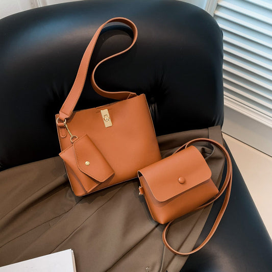 Western Style Hand Shoulder Bag Three-piece Messenger Bag - My Store