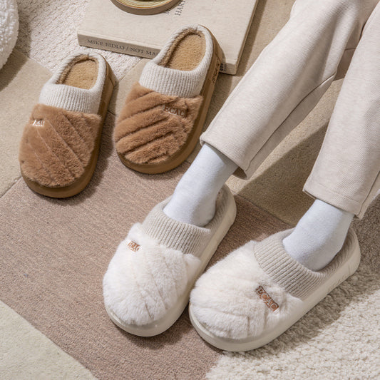 Women's Cotton Slippers Indoor Non-slip Thick-soled Cotton Slippers Cotton Slippers - My Store