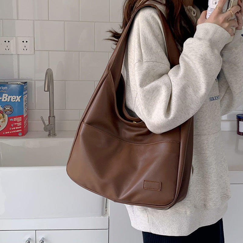 Fashion Tote Bag Large Capacity Casual Shoulder Bag Women's Commuting Handbag College Student - My Store