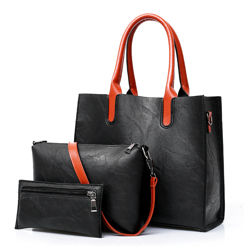 Three-piece Women's Bag European And American Fashion Retro - My Store