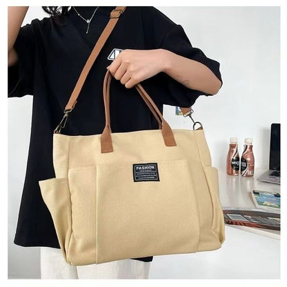 Large Capacity Shoulder Canvas Bag, Commuting Hand Bag - My Store