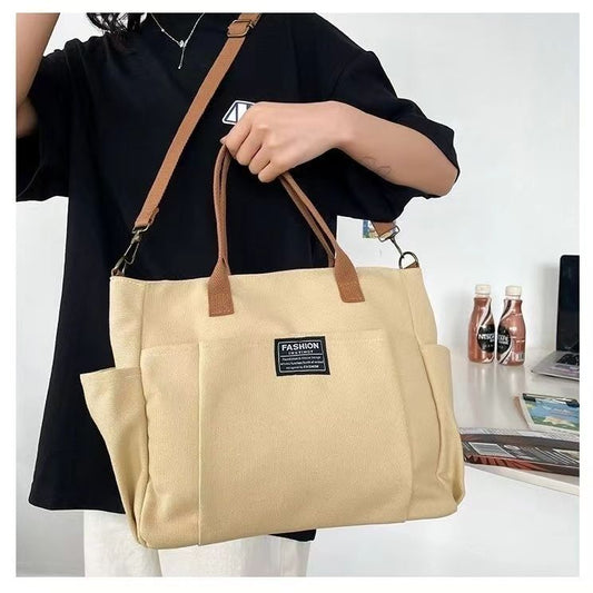 Large Capacity Shoulder Canvas Bag, Commuting Hand Bag - My Store