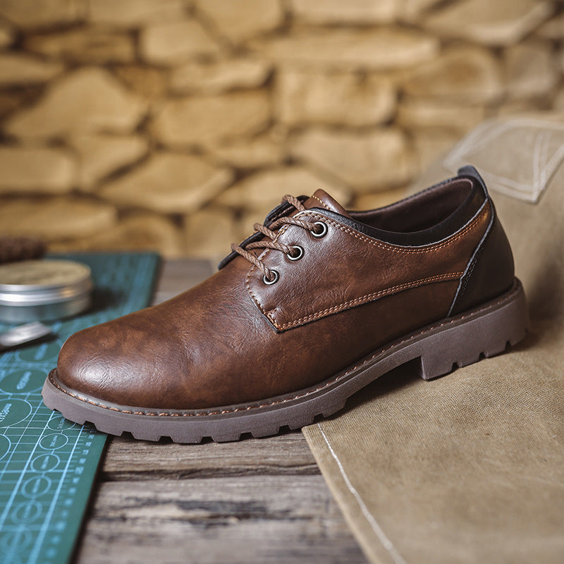 British Style Retro Casual Leather Shoes Men's Casual - My Store