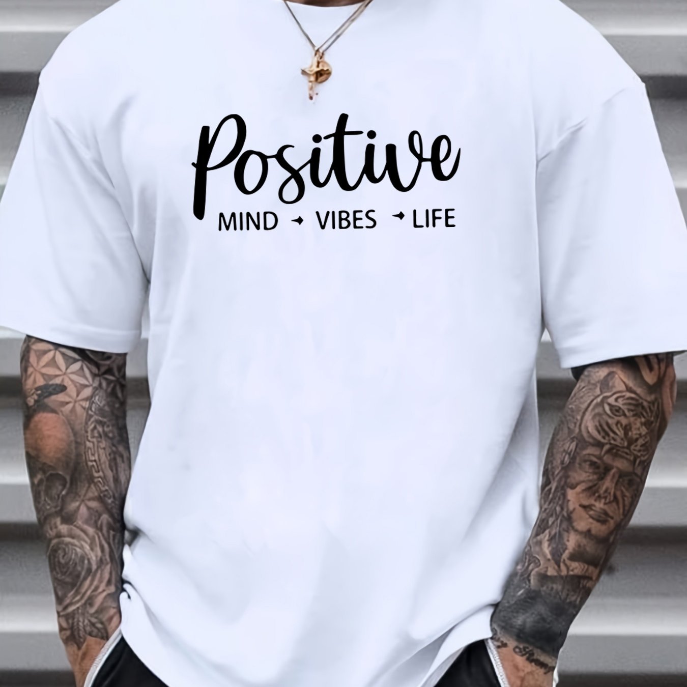 Men's T-shirt, Front Printed T-shirt, Summer, Spring, Autumn Casual Short Sleeved T-shirt, Top As A Gift - My Store