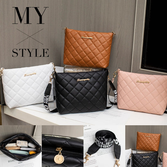 Small Messenger Bag For Women Trend Lingge Embroidery Female Shoulder Bags Fashion Chain Ladies Crossbody Purse - My Store
