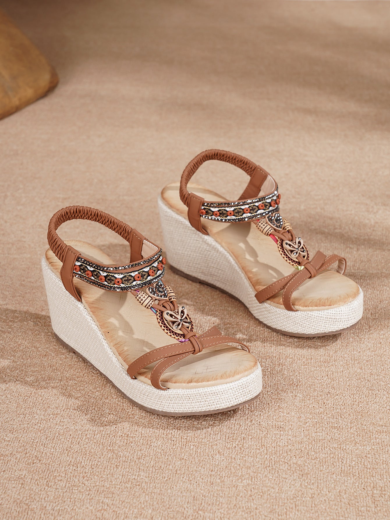 Casual Versatile Beach Wedge Sandals For Outerwear - My Store