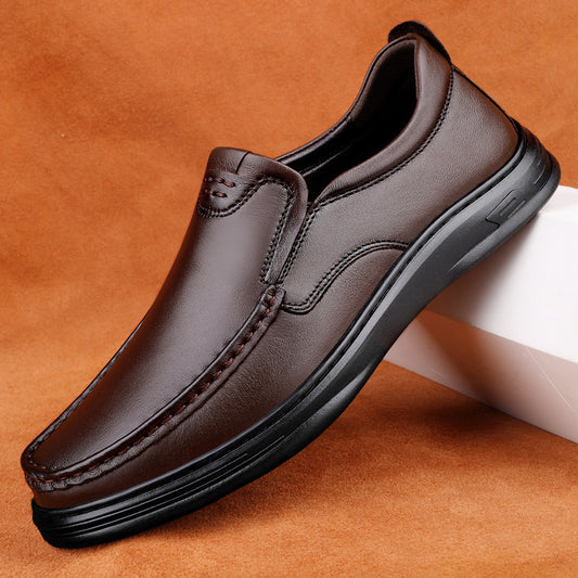 Outdoor Men's Breathable One Pedal Leather Shoes - My Store