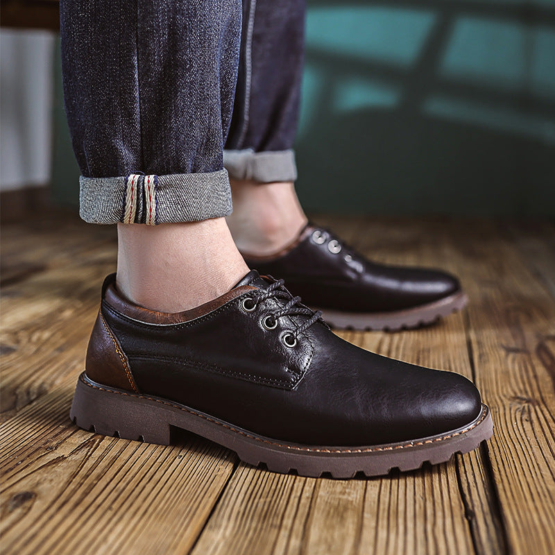 British Style Retro Casual Leather Shoes Men's Casual - My Store