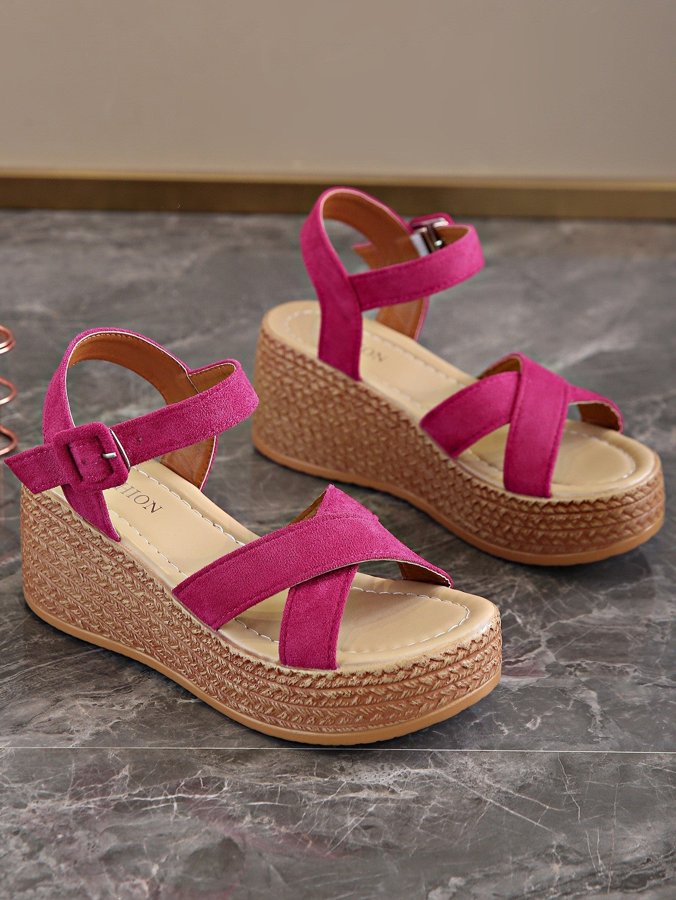 Women's Platform Suede Sandals Summer - My Store