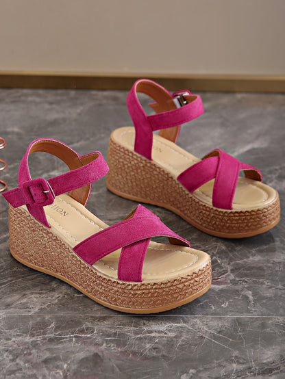 Women's Platform Suede Sandals Summer - My Store