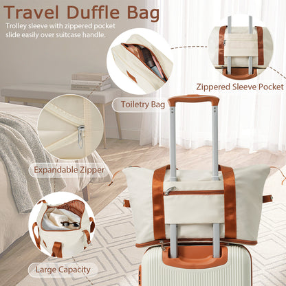 Hardshell Luggage Sets 3 Piece Carry-on Suitcase Double Spinner Wheels With TSA Lock - My Store