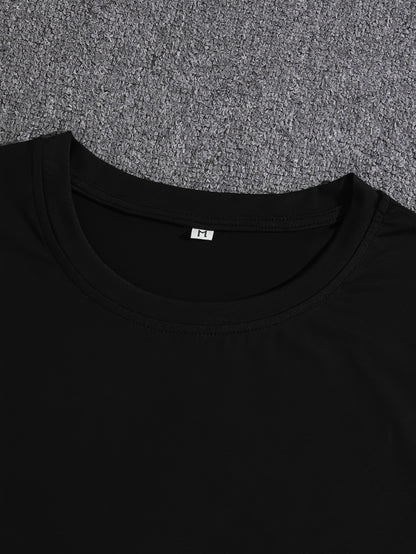 Trust No One Creative Printed Summer Casual T-shirt For Men With Short Sleeves, Sports And Leisure Style, Fashionable Round Neck Top For Daily Wear - My Store