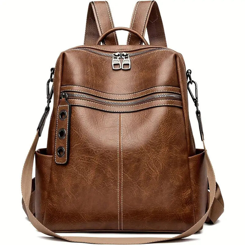 Purse For Women Fashion Faux Leather Convertible Shoulder Handbag Travel Bag Satchel Rucksack Ladies Bag - My Store