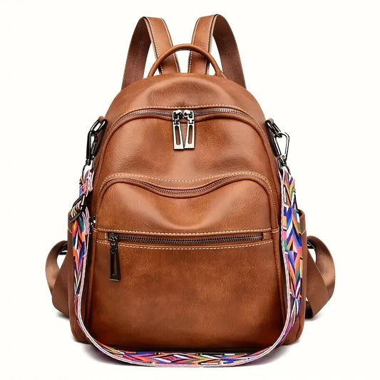 Purse For Women Fashion Faux Leather Convertible Shoulder Handbag Travel Bag Satchel Rucksack Ladies Bag - My Store