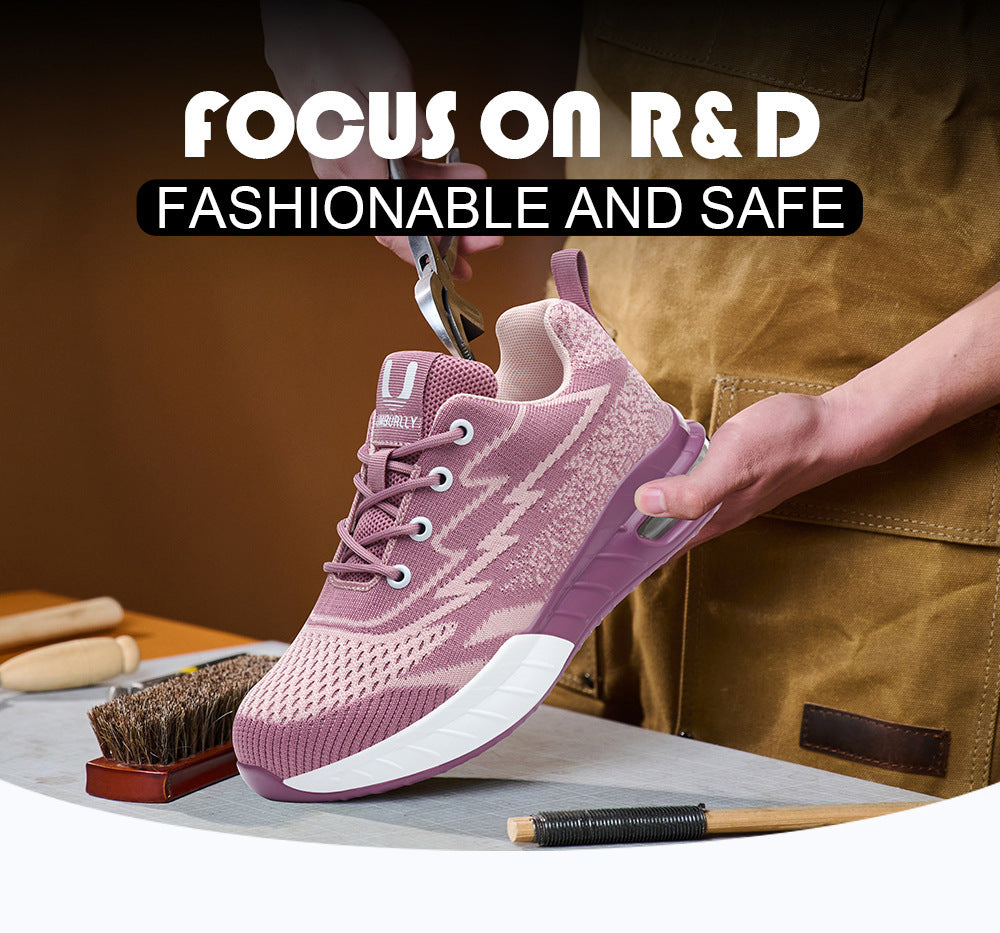 Women's Work Shoes With Steel Toe Anti Smashing - My Store