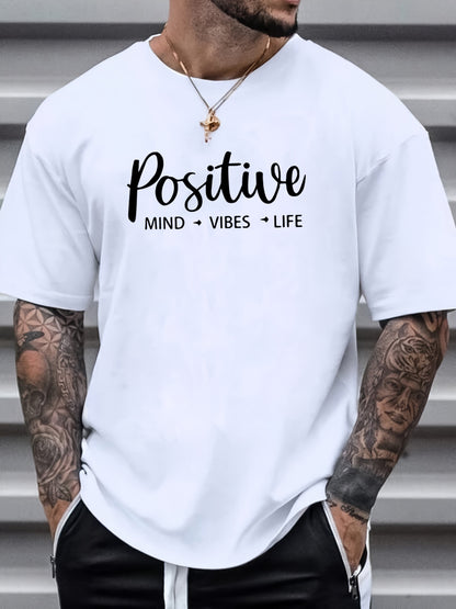 Men's T-shirt, Front Printed T-shirt, Summer, Spring, Autumn Casual Short Sleeved T-shirt, Top As A Gift - My Store