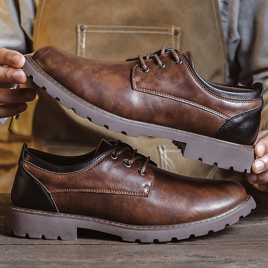 British Style Retro Casual Leather Shoes Men's Casual - My Store