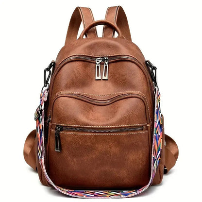 Purse For Women Fashion Faux Leather Convertible Shoulder Handbag Travel Bag Satchel Rucksack Ladies Bag - My Store