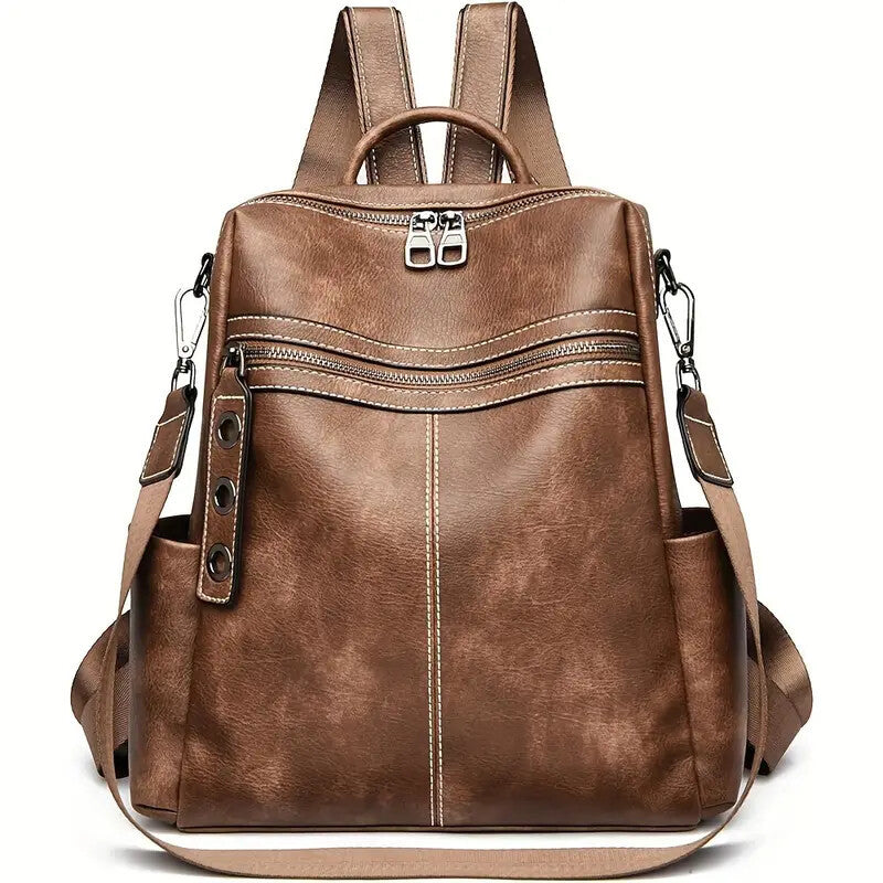 Purse For Women Fashion Faux Leather Convertible Shoulder Handbag Travel Bag Satchel Rucksack Ladies Bag - My Store