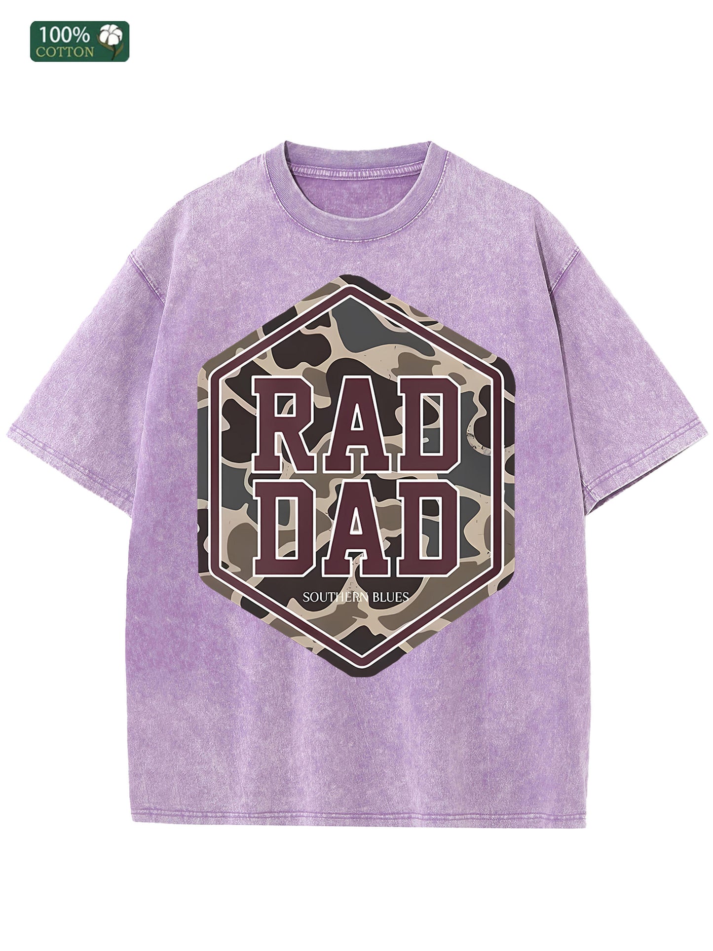 Cotton Men's Washed T Shirt American Casual Ideal Festival Gift - My Store