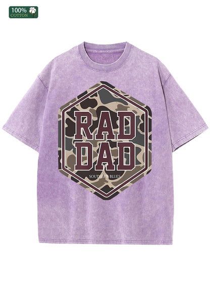 Cotton Men's Washed T Shirt American Casual Ideal Festival Gift - My Store